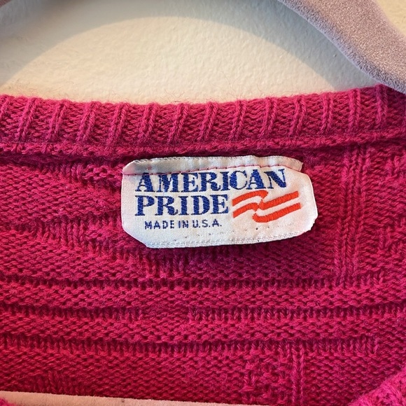 Vintage American Pride pink sweater - Picture 2 of 5